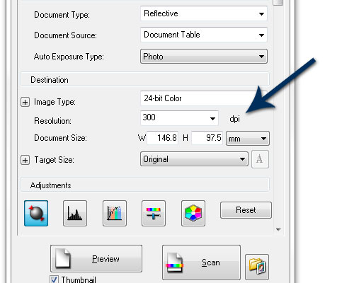 photo scan resolution dpi setup photo scan resolution dpi setup